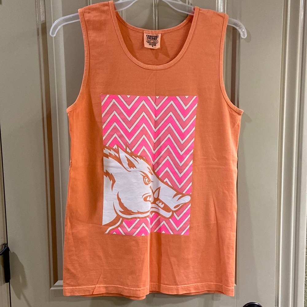 Pullover Arkansas Razorback Themed Tank by Comfort Colors Brand.  NWOT!